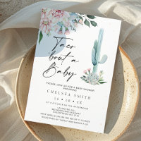 Floral Pink Girls Taco Bout A Baby Baby Shower