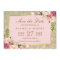 Floral Pink Gold Glitter Wedding Save the Date