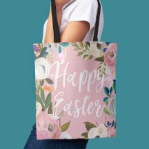Floral Pink Happy Easter | Easter Egg Hunt