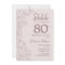 Floral Pink Mauve Surprise 80th Birthday
