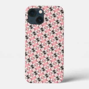 Floral pink pattern iPhone 13 mini case