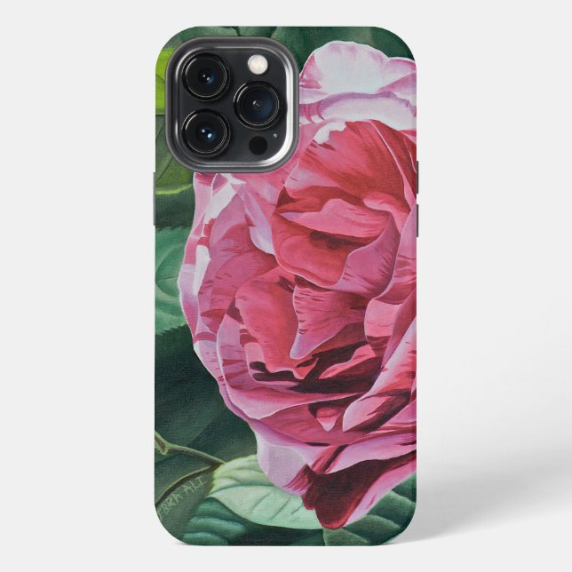 Floral Pink Peony  iPhone Case (Back)