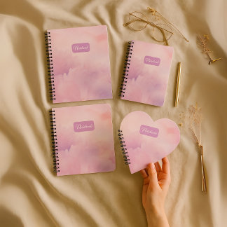 Floral Pink Personalised Notebook – Custom Name Jo
