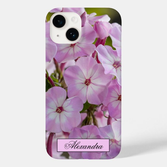Floral Pink Phlox Photography Case-Mate iPhone Case (Back)