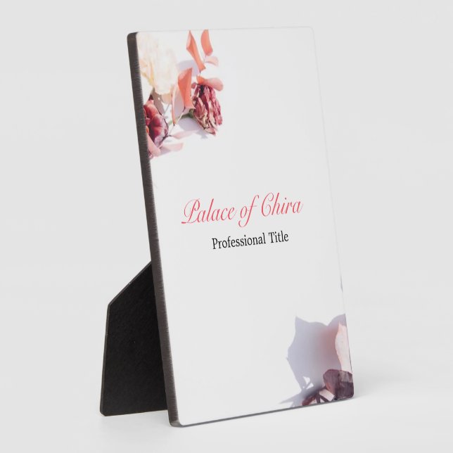 Floral Pink Plaque (Side)