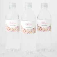 Floral Pink Pumpkin Baby Shower