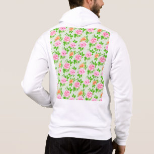 Floral Pink Roses Pattern-23670 Hoodie