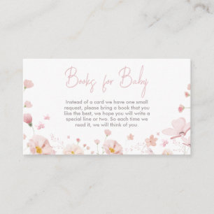 Floral Pink Spring Baby in Bloom Books for Baby Enclosure Card