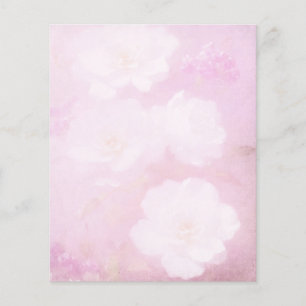 Floral Pink & White Scrapbook Paper