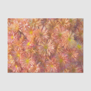 Floral Pink Yellow Chrysanthemum Pretty Decoupage Tissue Paper
