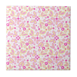 Floral Pinks Tile