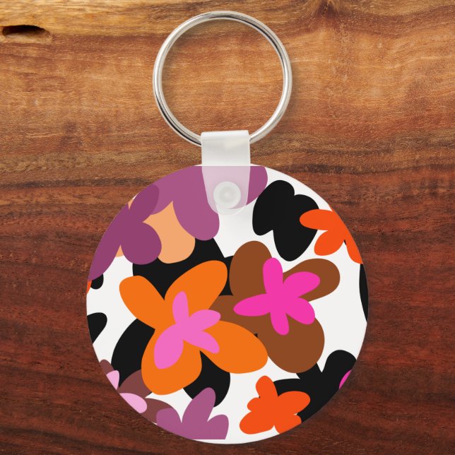 Floral pinky key ring (Back)