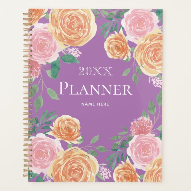 Floral Planner Notebook (Front)