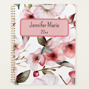 Floral Planner Personalise with Name, Year