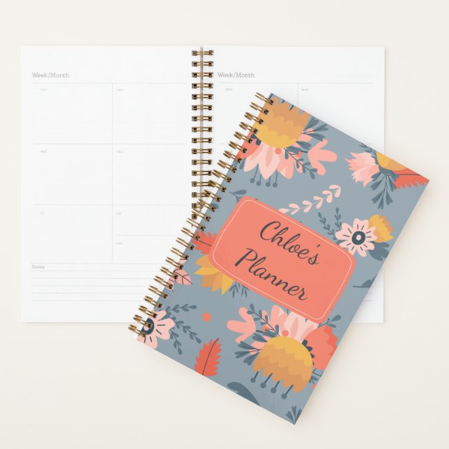 Floral Planner - Personalized  (Display)