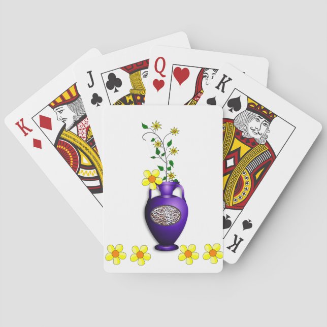 Floral Playing Card Deck (Back)