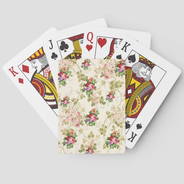 Floral Playing Card Deck (Back)