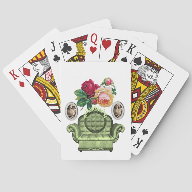 Floral Playing Card Deck (Back)