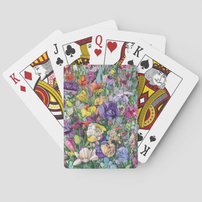 floral playing cards (Back)