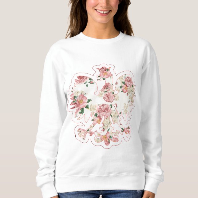 Floral Polish Eagle Sweatshirt (Front)