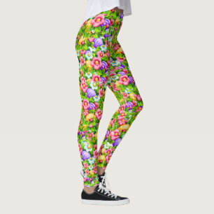 Floral Pop Spring Easter Leggings