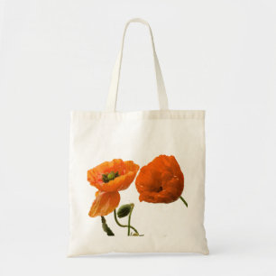 Floral Poppy Flower Bridesmaid Gift Favour Wedding Tote Bag