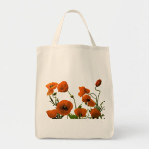 Floral Poppy Flower Weddings Bridesmaid Gift Favou Tote Bag