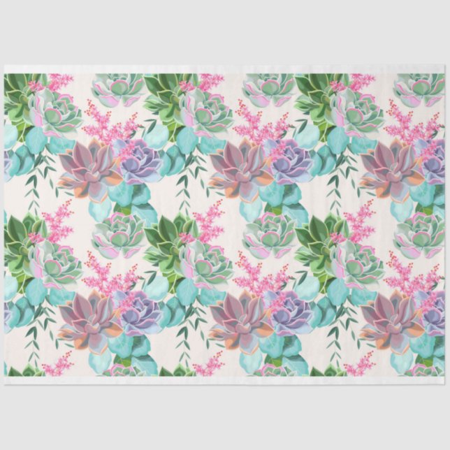Floral Popular Elegant Modern Tissue Paper (Front)