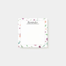 Floral Post-it® Note Pad for Office, Desk | Gift