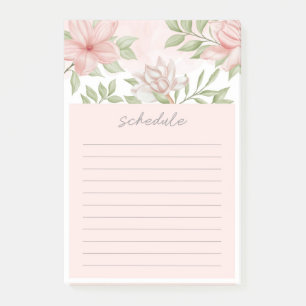 Floral Post-it Notes