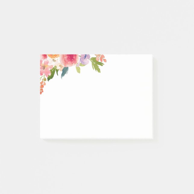 Floral Post-it Notes (Front)