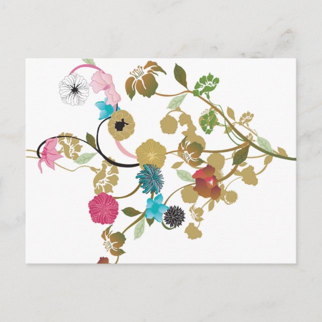 Floral Postcard (Front)