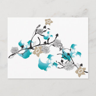 Floral Postcard