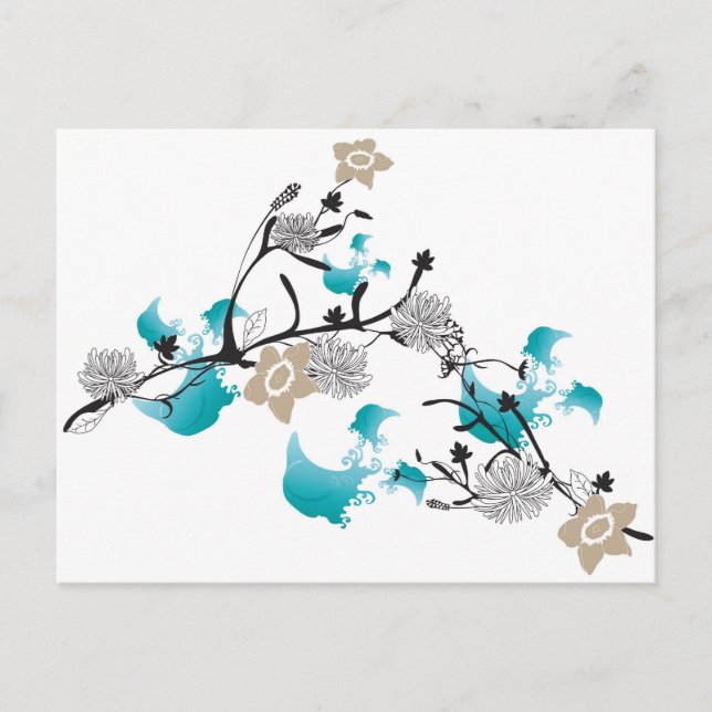 Floral Postcard (Front)