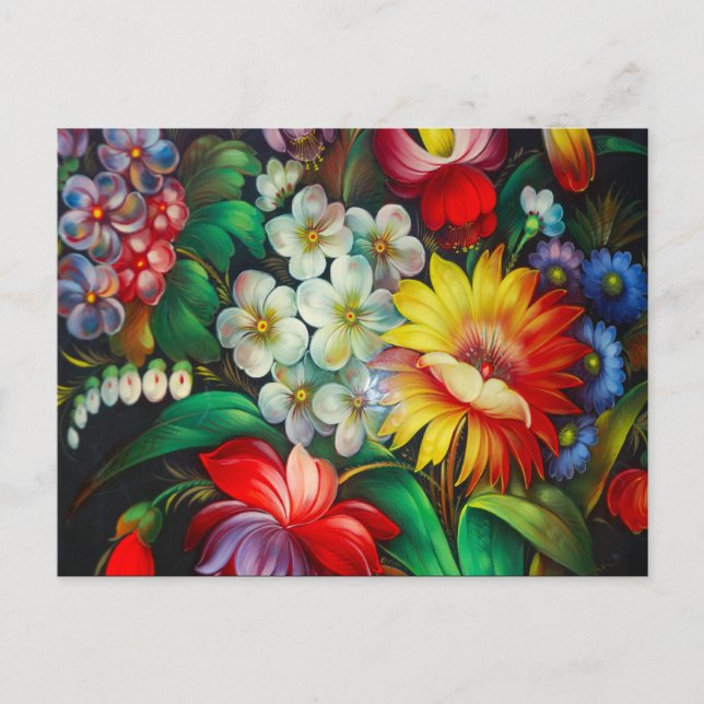 Floral Postcard (Front)