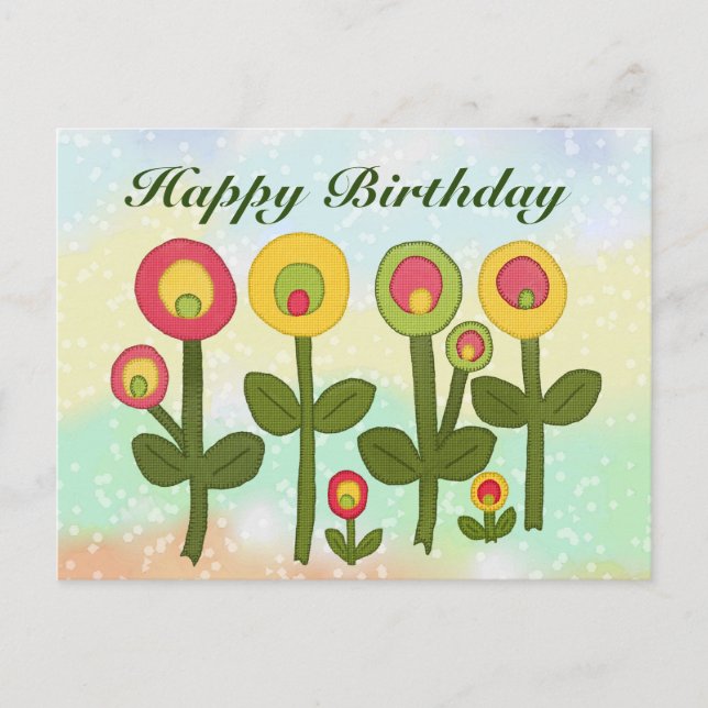 floral postcard (Front)