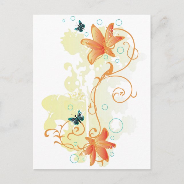 Floral Postcard (Front)