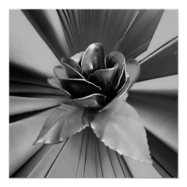 Floral Poster Silver (Front)