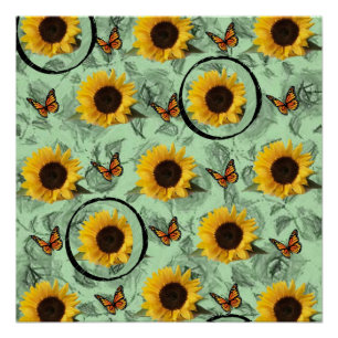 Floral Poster Sunflower