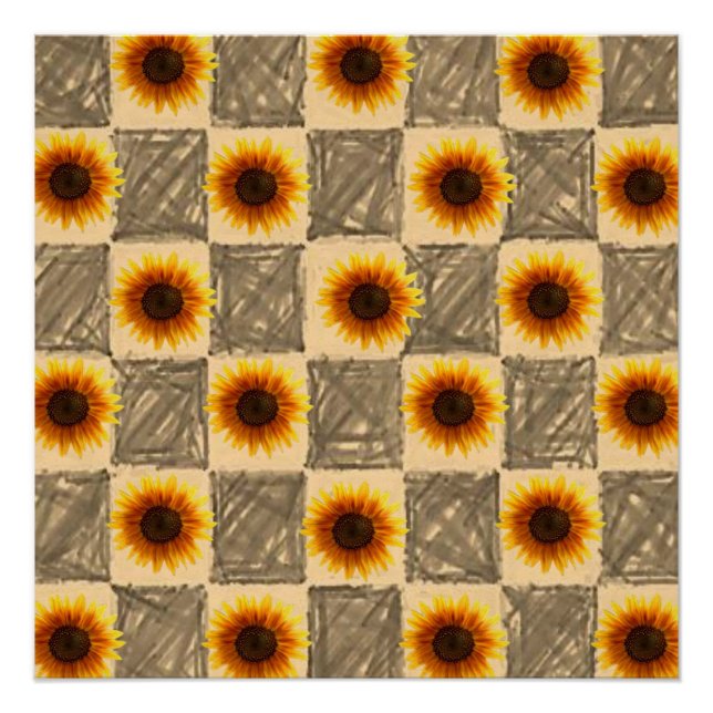 Floral Poster Sunflower (Front)