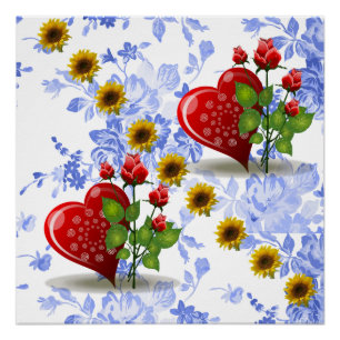 Floral Poster Sunflower