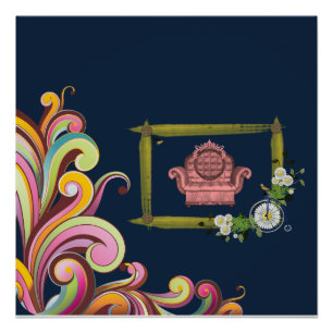 Floral Poster Victorian