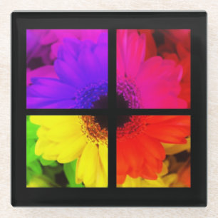 Floral Potpourri Glass Coaster