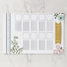 Floral Prayer List