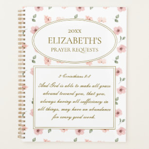 Floral Prayer Requests Planner