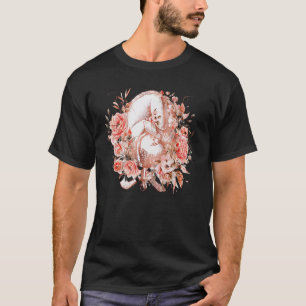 Floral Pregnancy Womb Anatomy Baby Gynaecology Exp T-Shirt