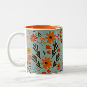 Floral Pretty Colourful Flowers Mug