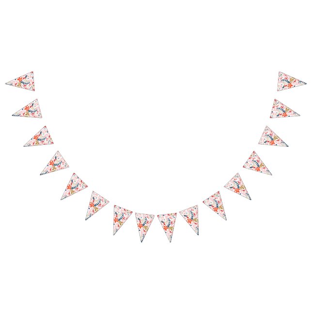 Floral Pretty Party Decor Bunting Banner (All)