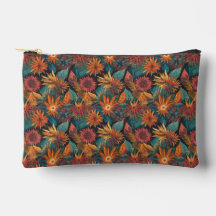 Floral Print Accessories Cosmetic Bag