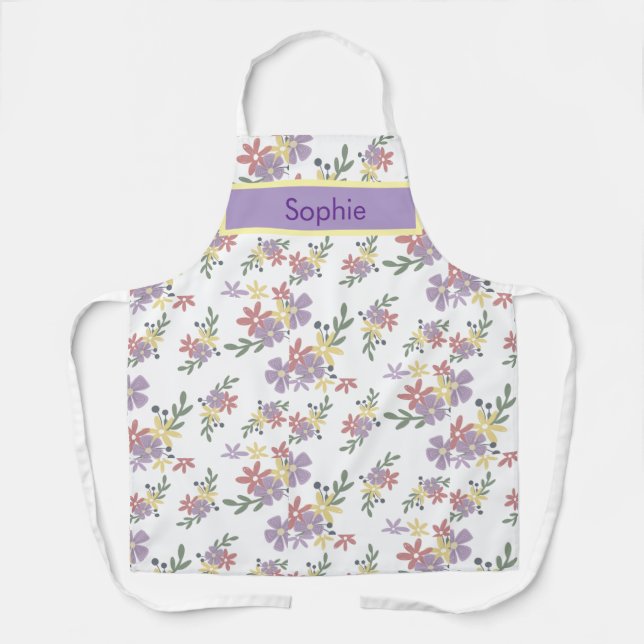 Floral print charismatic appron  apron (Front)